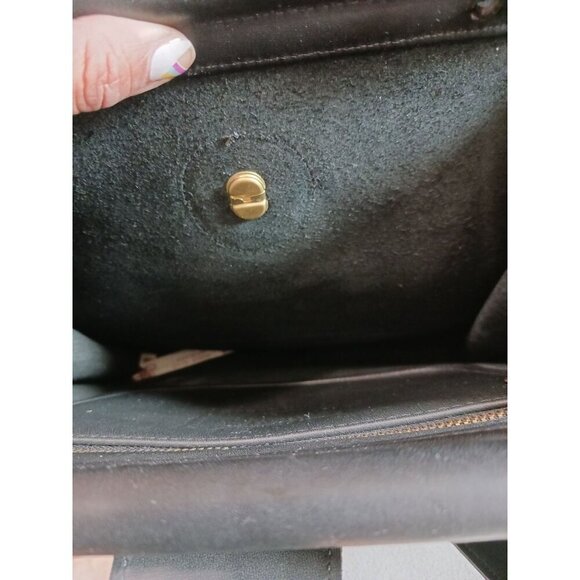 Coach Vtg Leather Handbag Weston Shopper Bag No. 9021 With Gold Hardware - Picture 11 of 12